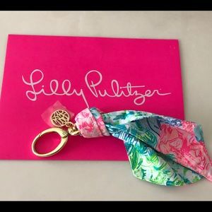 GWP - New Lilly Pulitzer printed scarf keychain